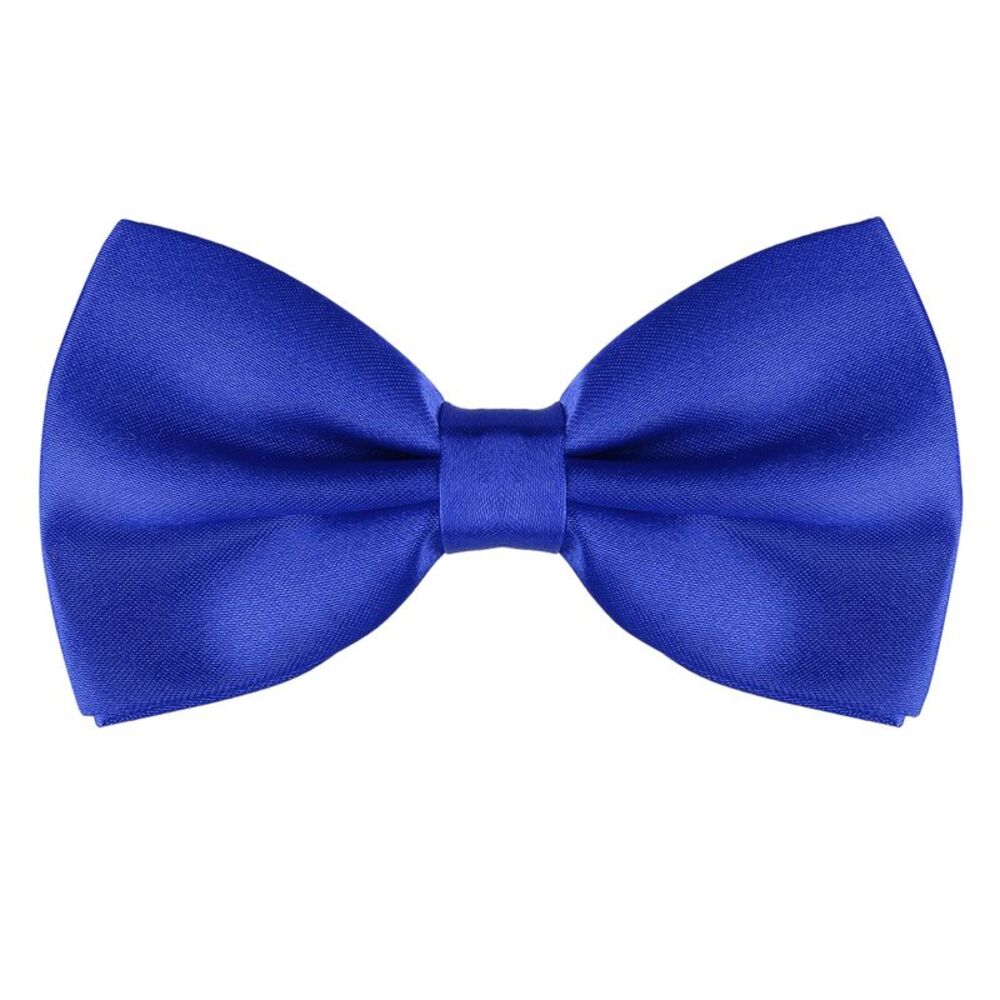 Pre-tied Solid Adjustable Bowtie Classic Tuxedo Wedding Bow Ties Royal Blue